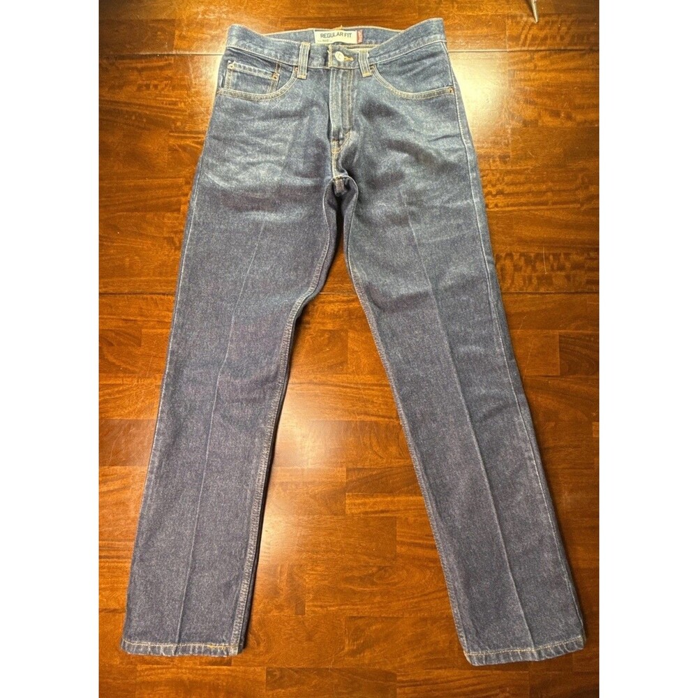 Levis 505 Jeans Mens 31x32 Blue Medium Wash Straight Zip Fly Regular Fit Denim